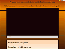 Tablet Screenshot of pensiuneasequoia.ro